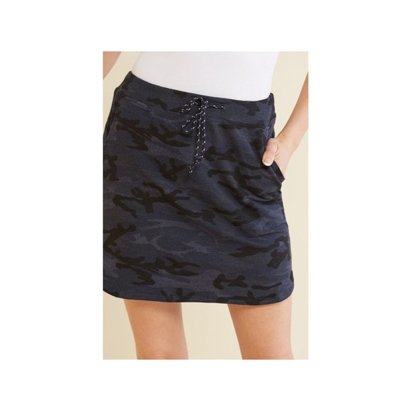 Sundry black gray camo skirt 3 - Picture 1 of 10